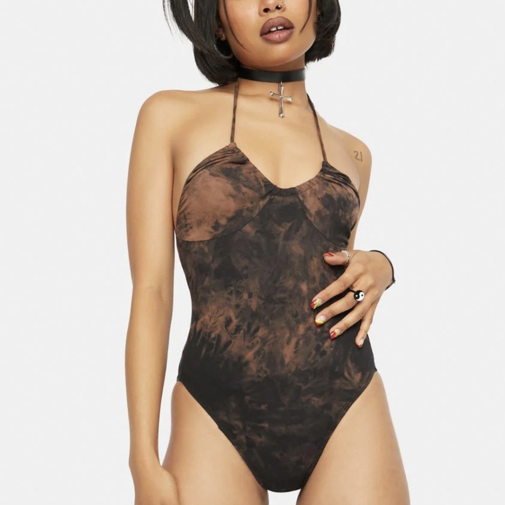 Dolls Kill - Motel Bleach Dye Body Suit